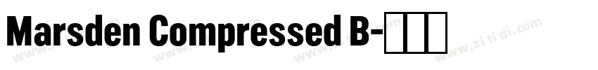 Marsden Compressed B字体转换